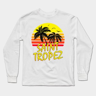 Saint Tropez Retro Sunset Long Sleeve T-Shirt